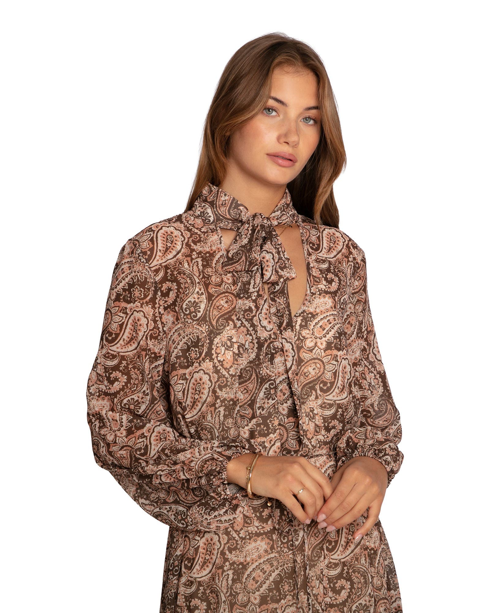 Waterfall Printed Maxi Dress - image 2