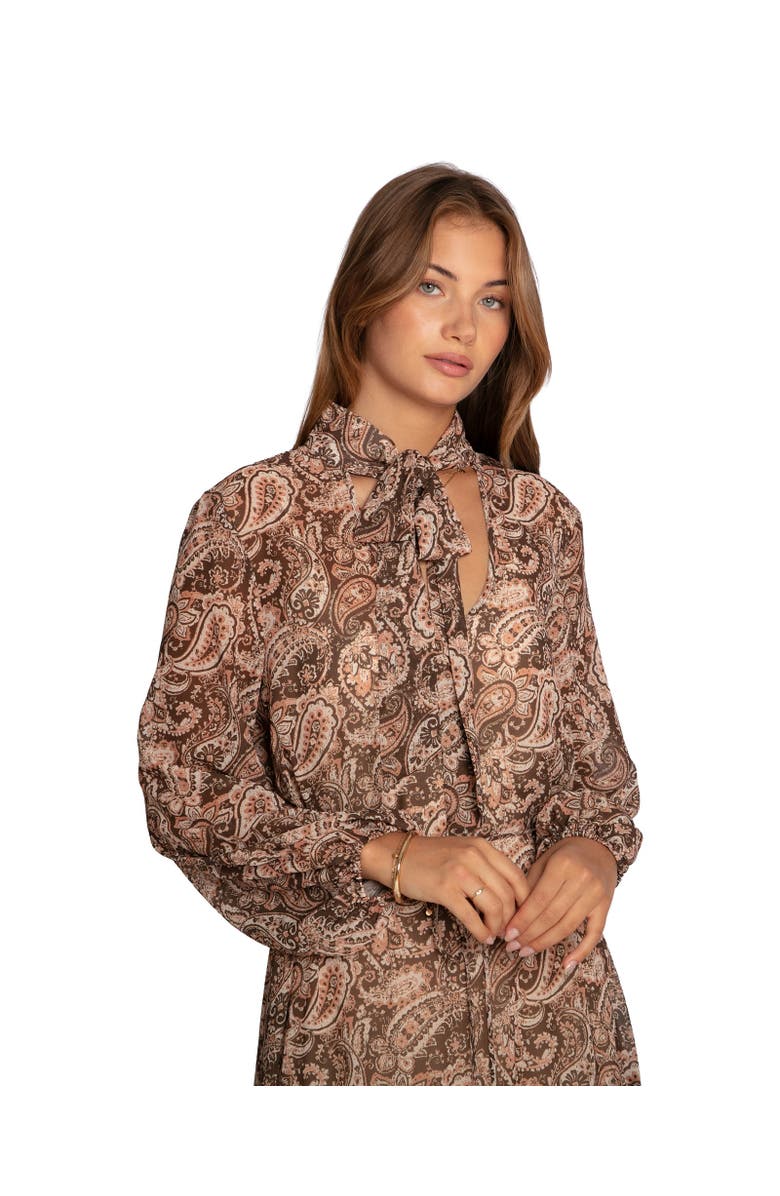 Belle & Bloom Waterfall Printed Maxi Dress, Alternate, color, Multi