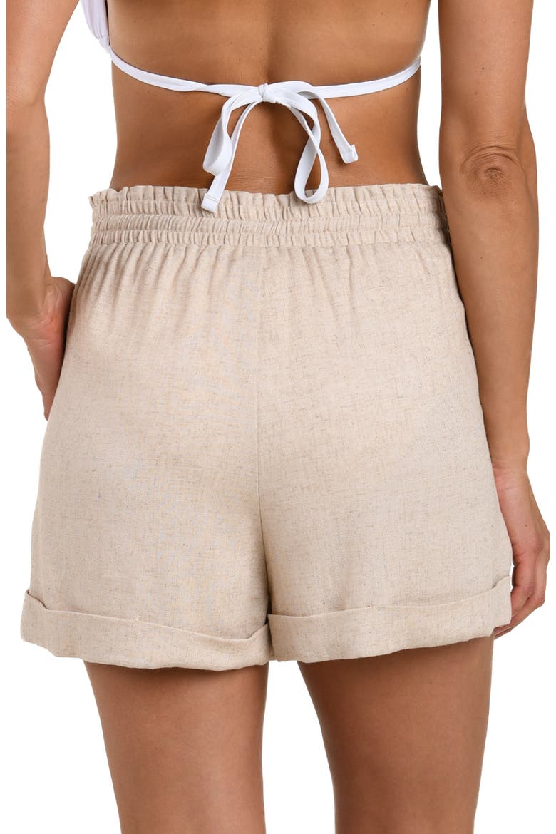 Delphine Coast Cover-Up Shorts, Alternate, color, TAUPE