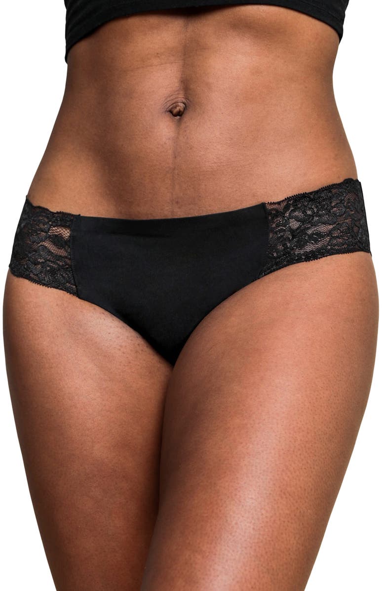 Proof<sup>®</sup> 2-Pack Period & Leak Proof Lace Moderate Absorbency Cheeky Panties, Alternate, color,