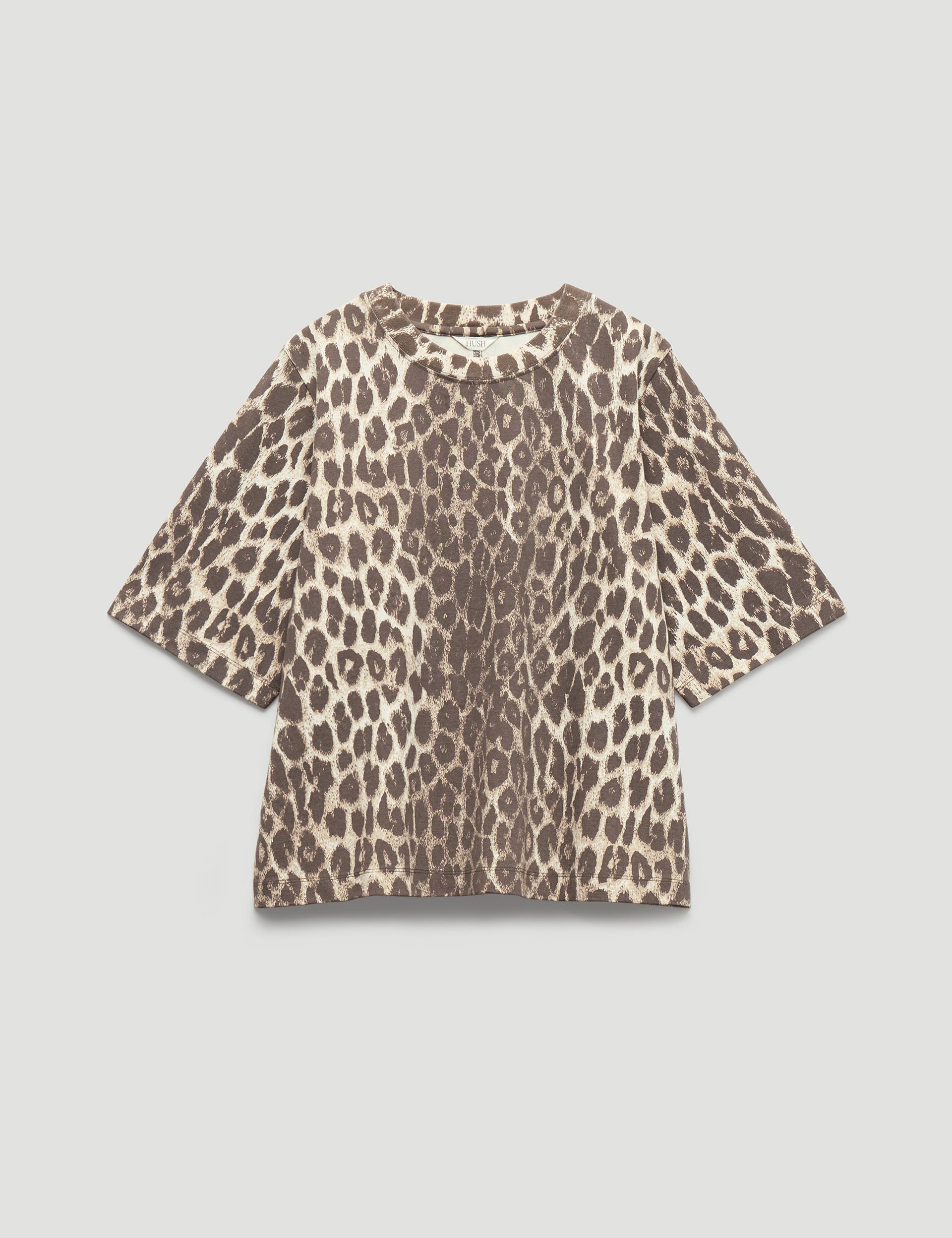 Romina Leopard Print Heavyweight T-shirt - image 2
