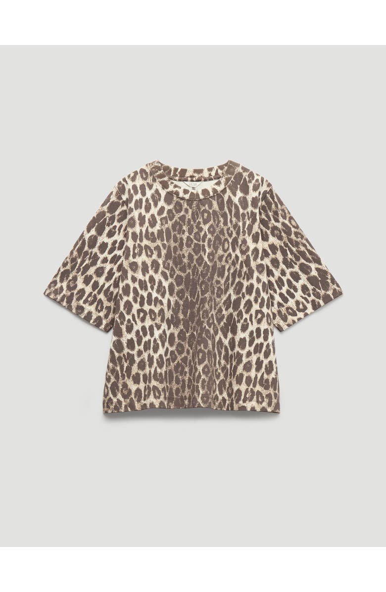 Hush Romina Leopard Print Heavyweight T-shirt, Alternate, color, Trans Neutral Leopard Print