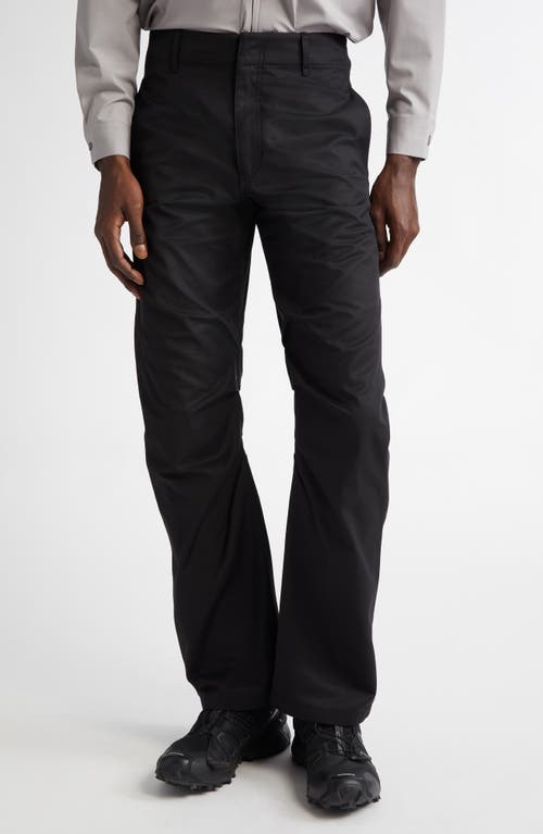 POST ARCHIVE FACTION 7.0 Nylon & Cotton Trousers Right in Black 