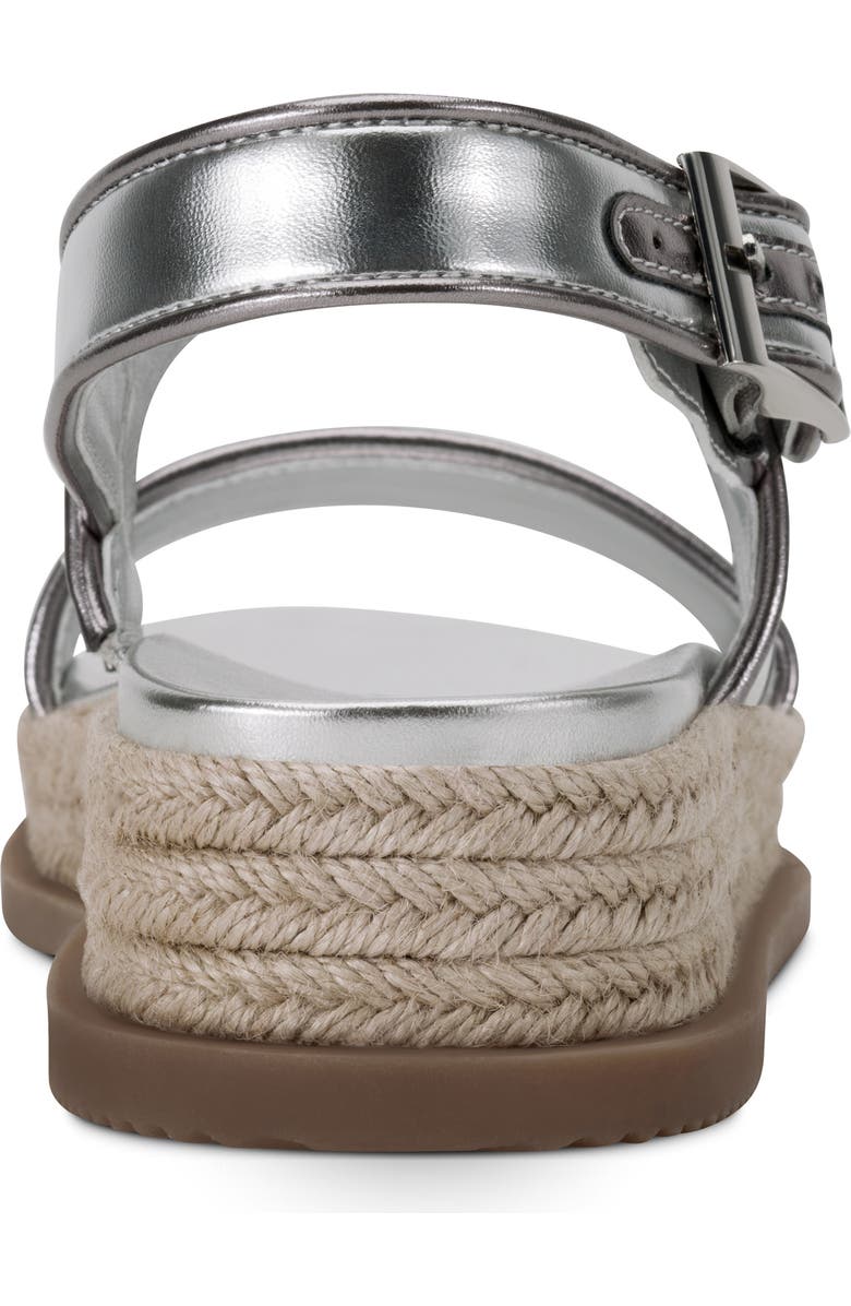 DKNY Bernae Slingback Platform Espadrille, Alternate, color, Silver
