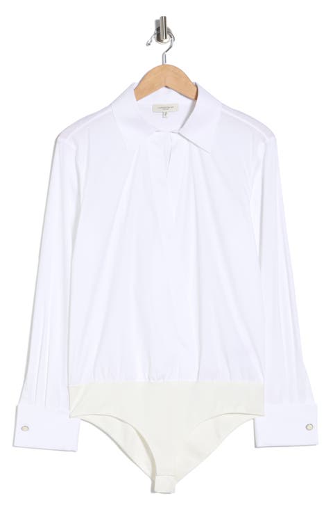 Collared Wrap Front Bodysuit