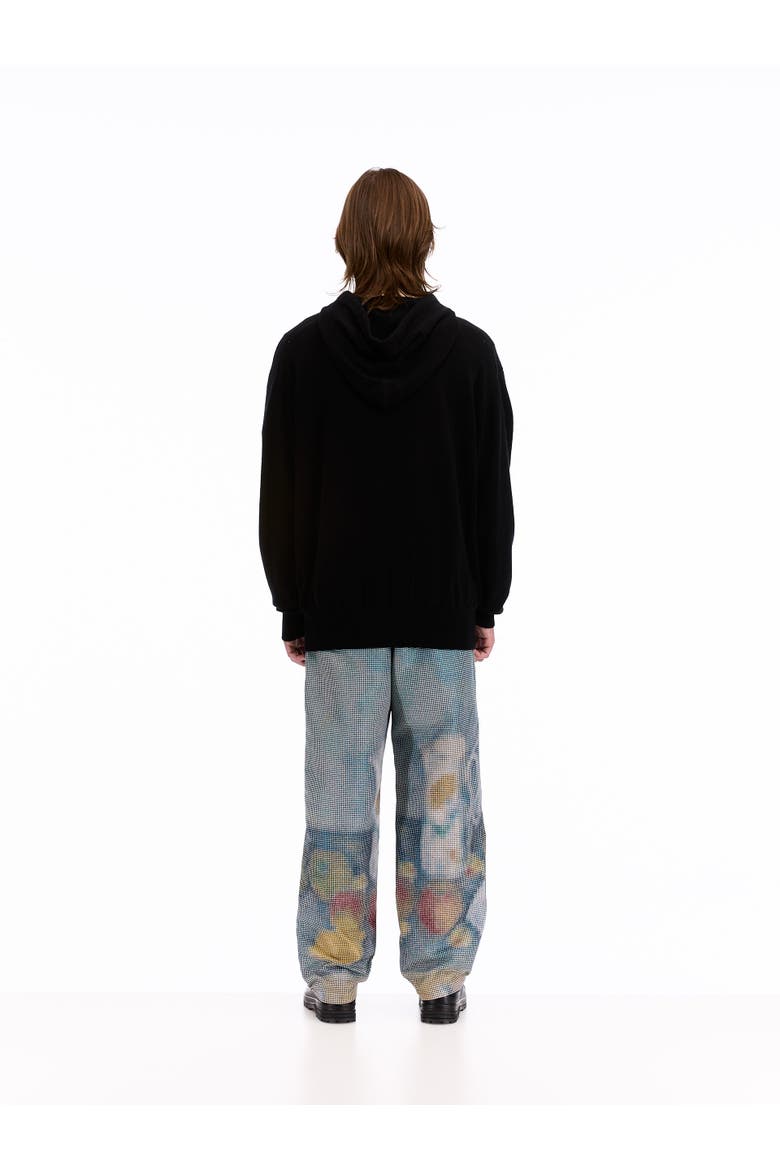 Knitted Hoodie, Alternate, color, Black