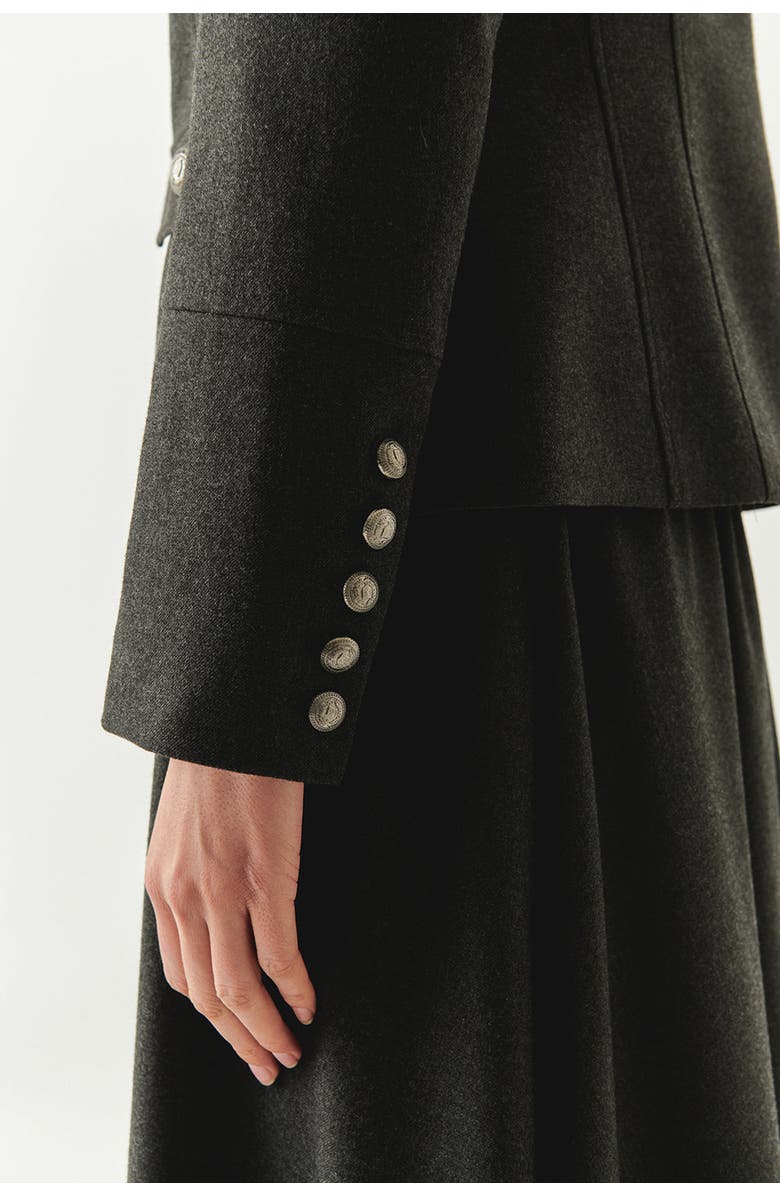 Exquise Aubrie Structured Jacket, Alternate, color, Grey