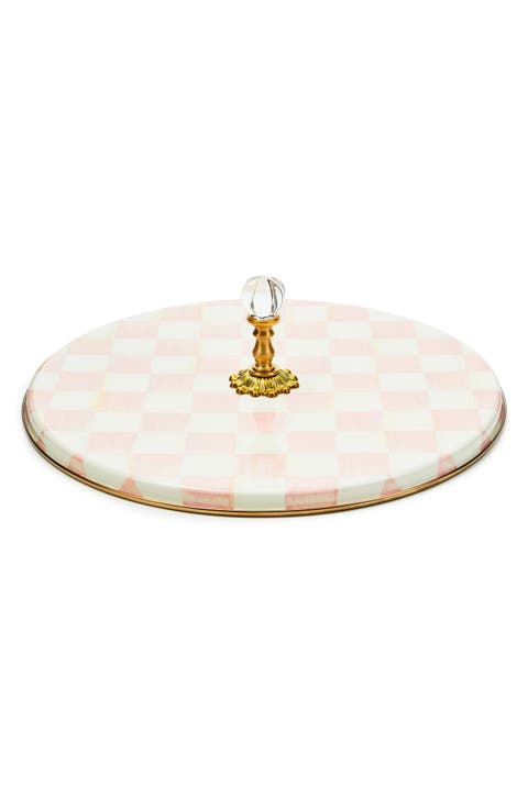 Royal Check Enameled Steel Cheese Course