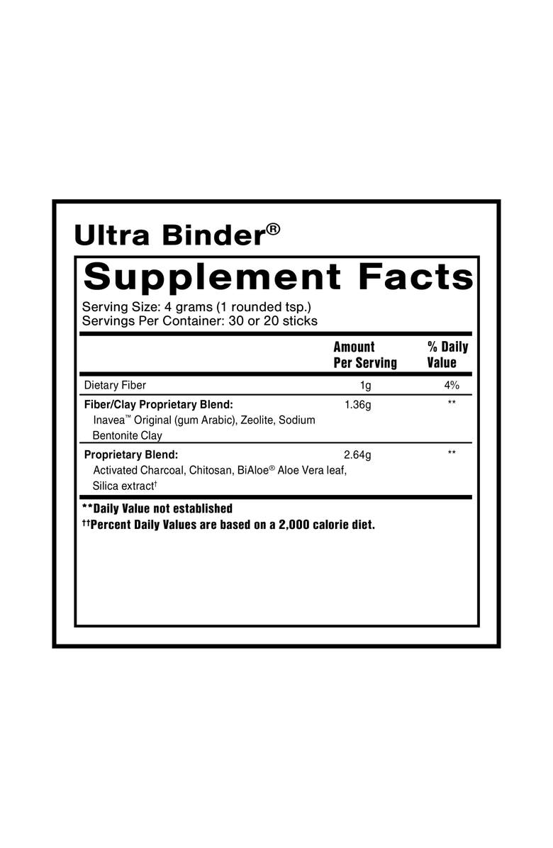 Quicksilver Scientific Ultra Binder Bentonite Clay Zeolite and Charcoal Powder, Alternate, color, NO COLOR