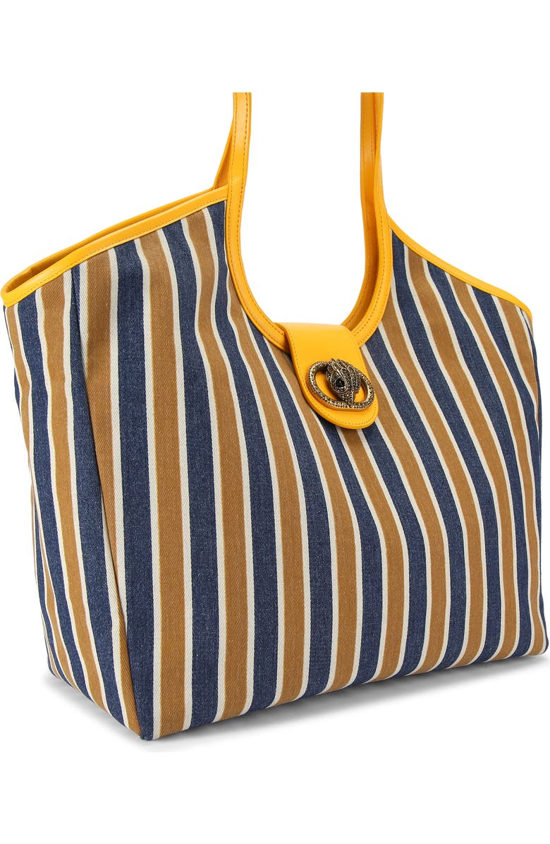 Kurt Geiger London Large Chelsea Stripe Tote Bag, Alternate, color, Open Blue