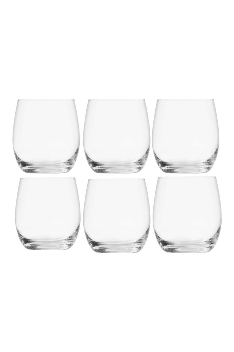 Banquet Set of 6 Old Fashioned Glasses, Main, color, CLEAR