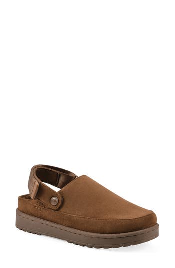 White Mountain Footwear Icebound Slingback Clog In Brown
