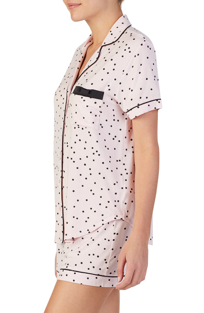 Kate Spade New York short pajamas, Alternate, color, Scattered Dot Pink