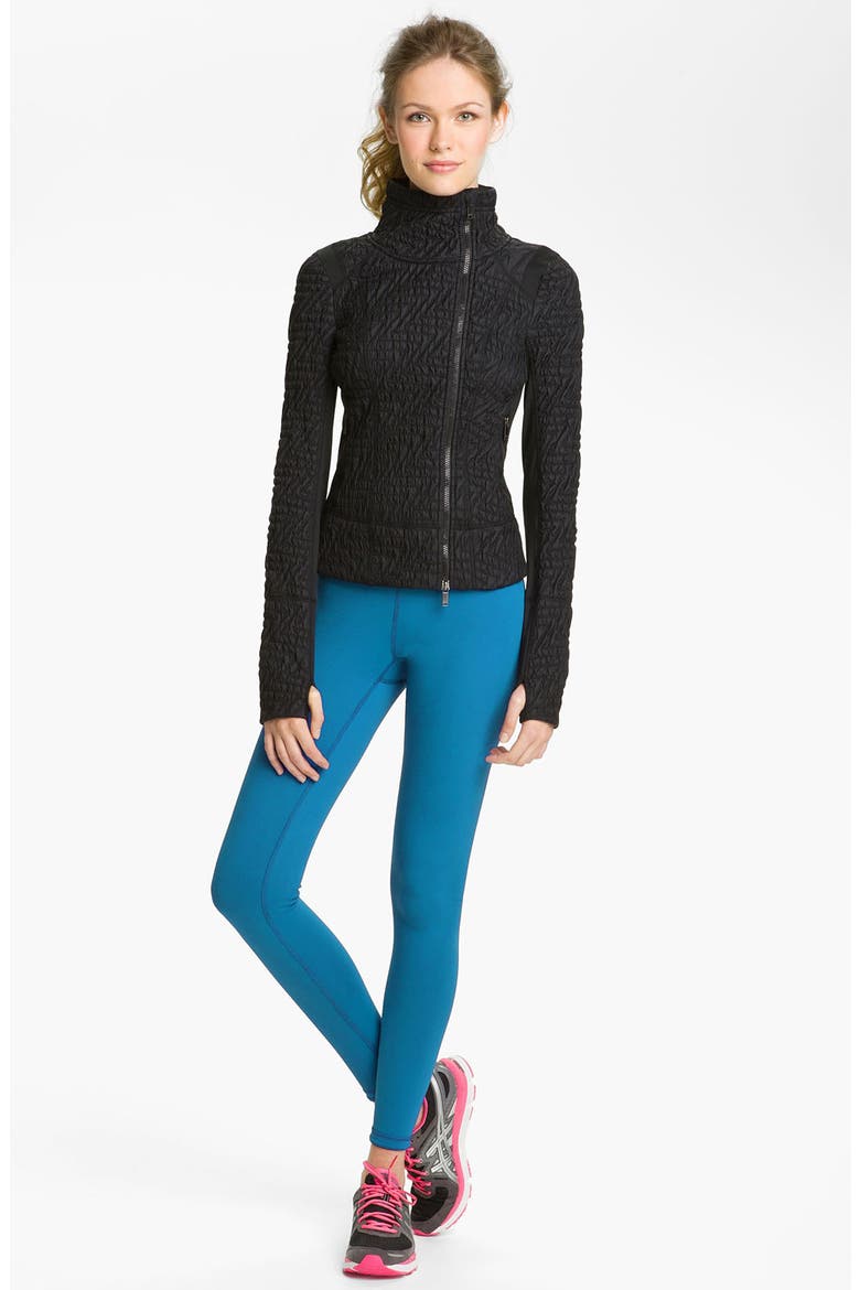 'Live In' Reversible Leggings, Alternate, color, BLACK / BLUE OCEAN