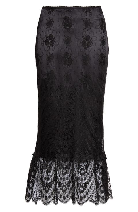 Lace Trumpet Skirt