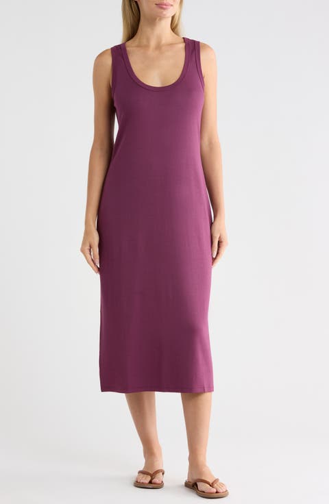 Drapey Ponte Midi Dress