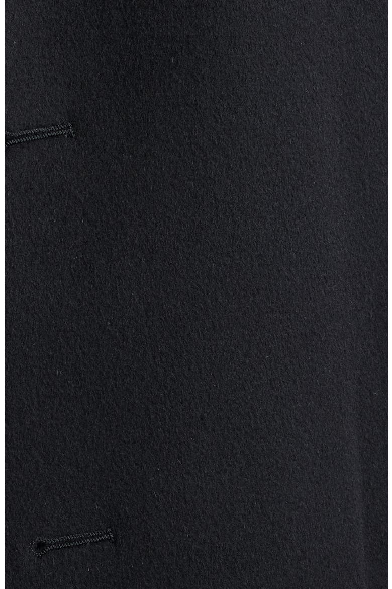 Titan Wool & Cashmere Overcoat with Removable Hooded Bib, Alternate, color, BLACK