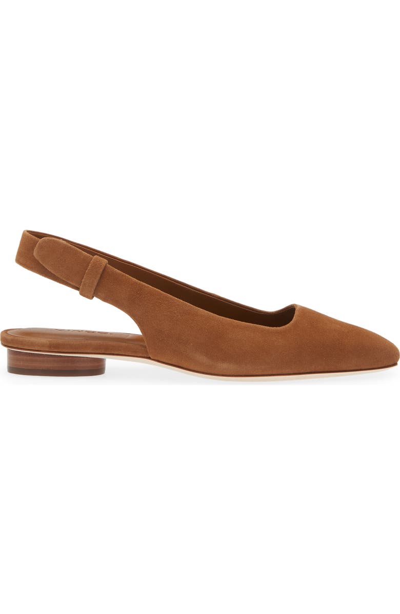 Vince Vida Slingback Flat, Alternate, color, Dark Caramel