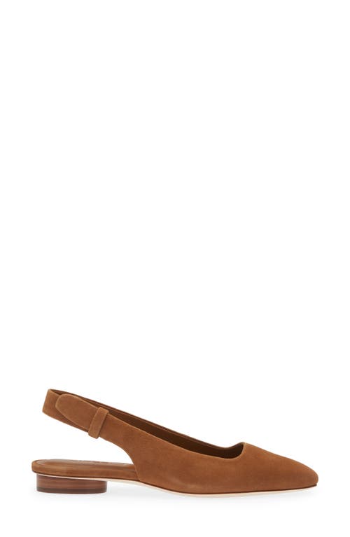 Vince Vida Slingback Flat In Dark Caramel
