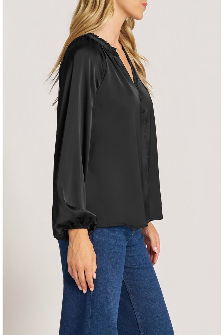 Lottie Long Sleeve Top, Alternate, color, BLACK