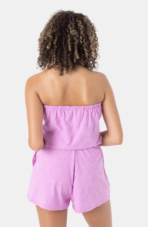 Roxy Special Feeling Strapless Cover-up Romper In Purple