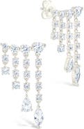 Sterling Forever Adrian Cubic Zirconia Drop Earrings