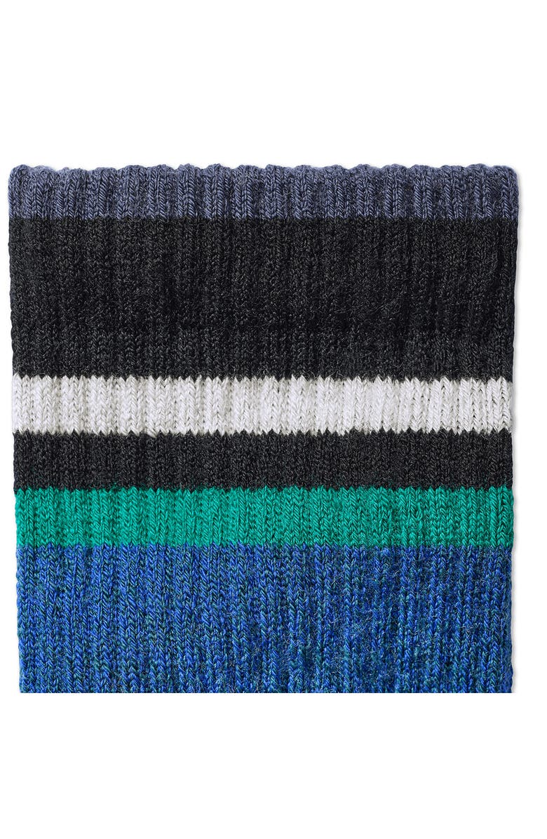 Bombas Multistripe Marl Wool Blend Crew Socks, Alternate, color, 