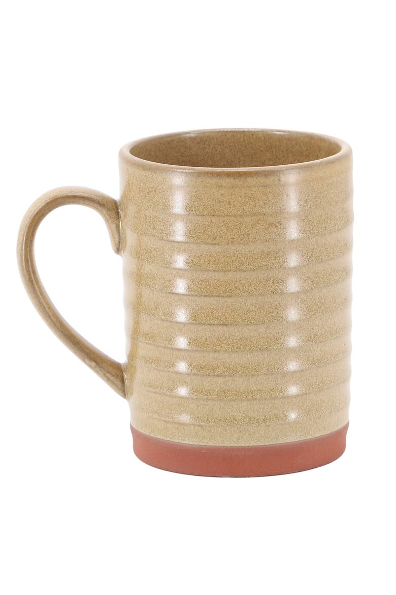 Terra Bella 4 Piece 18.5 Ounce Terracotta Mug Set, Alternate, color, Beige