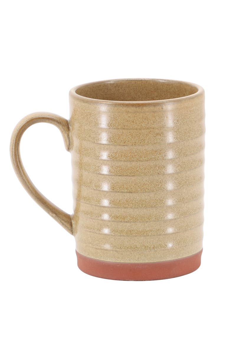 Gibson Home Terra Bella 4 Piece 18.5 Ounce Terracotta Mug Set, Alternate, color, Beige