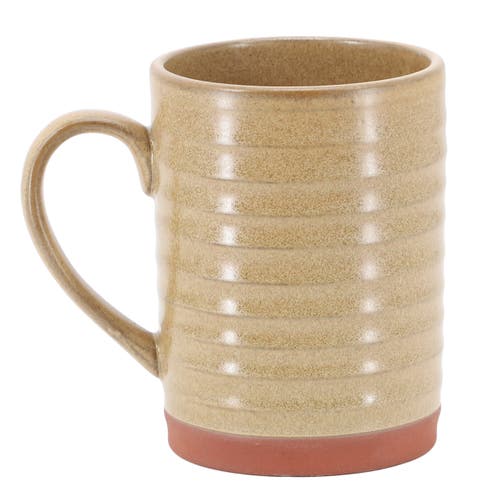 Gibson Home Terra Bella 4 Piece 18.5 Ounce Terracotta Mug Set In Brown