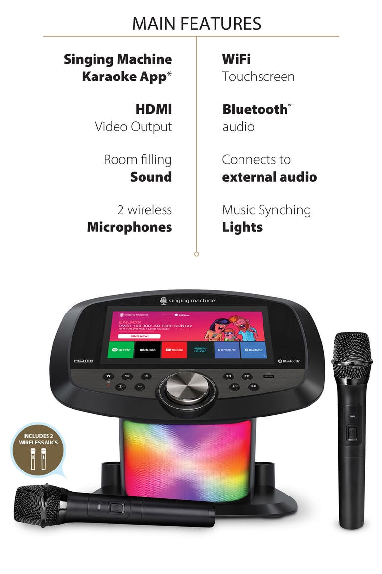 Karaoke Wi-Fi Hub, Alternate, color, BLACK