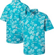 Reyn Spooner Men's Reyn Spooner Aqua Miami Dolphins Kekai Button-Up Shirt