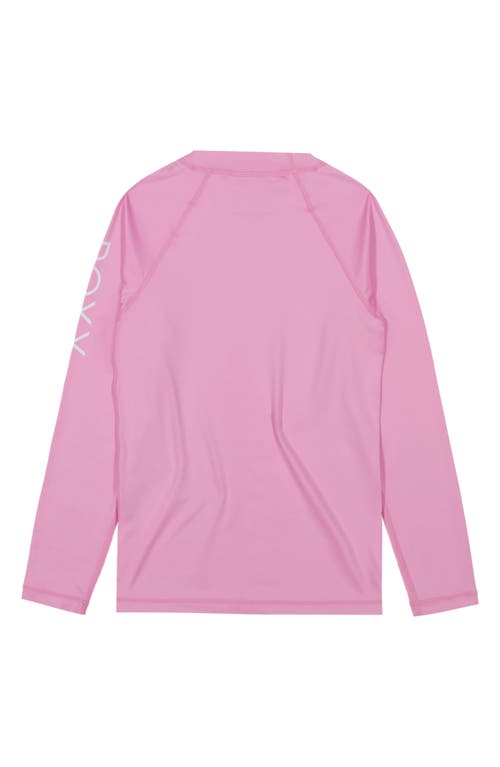 Roxy Kids' Whole Hearted Long Sleeve Rashguard In Lilac Chiffon