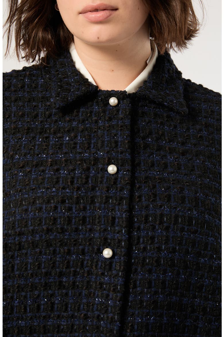 Ariete Tweed Jacket, Alternate, color, BLUE/ BLACK