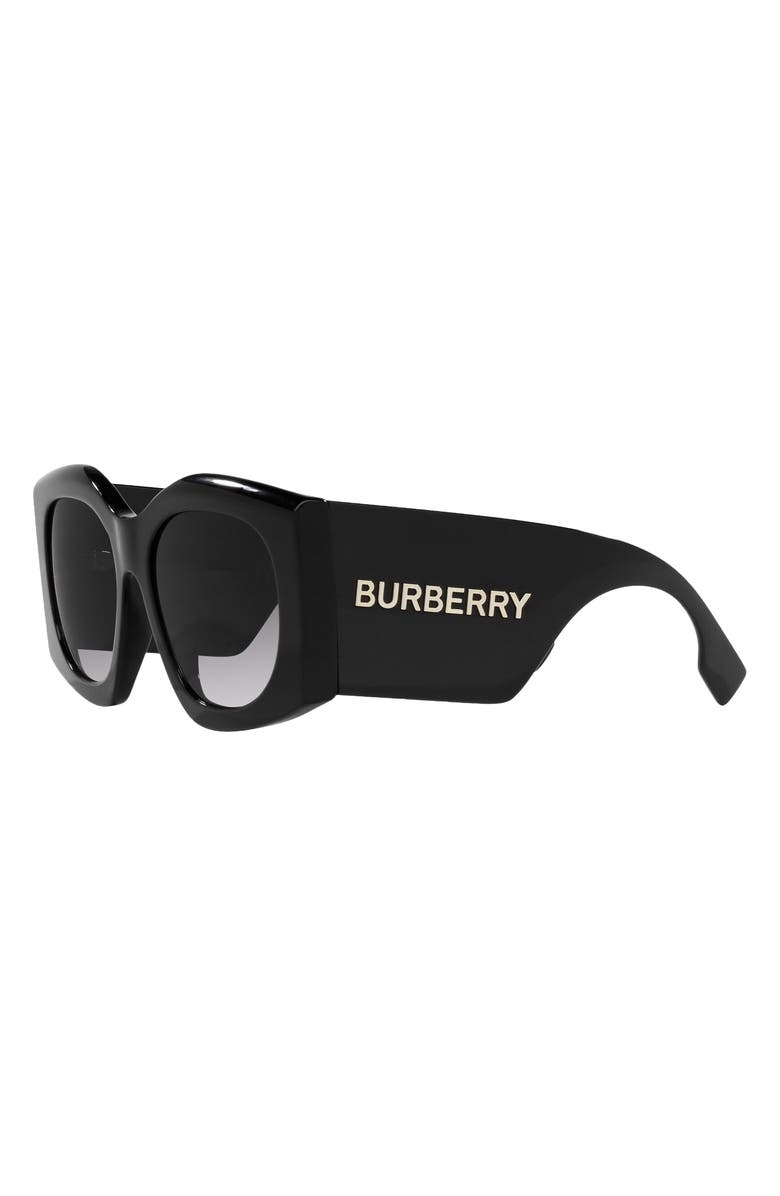Burberry Joni 55mm Gradient Square Sunglasses, Alternate, color, Black