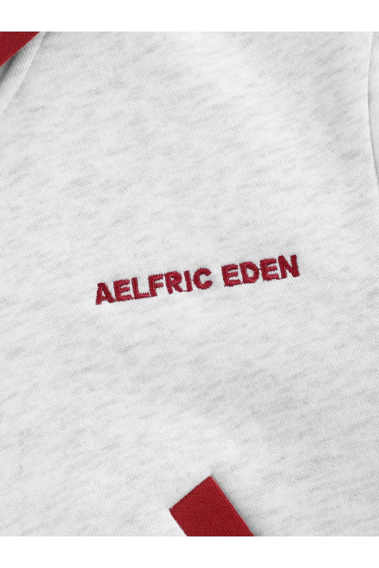 Cropped Contrast Zip Up Hoodie, Alternate, color, Grey