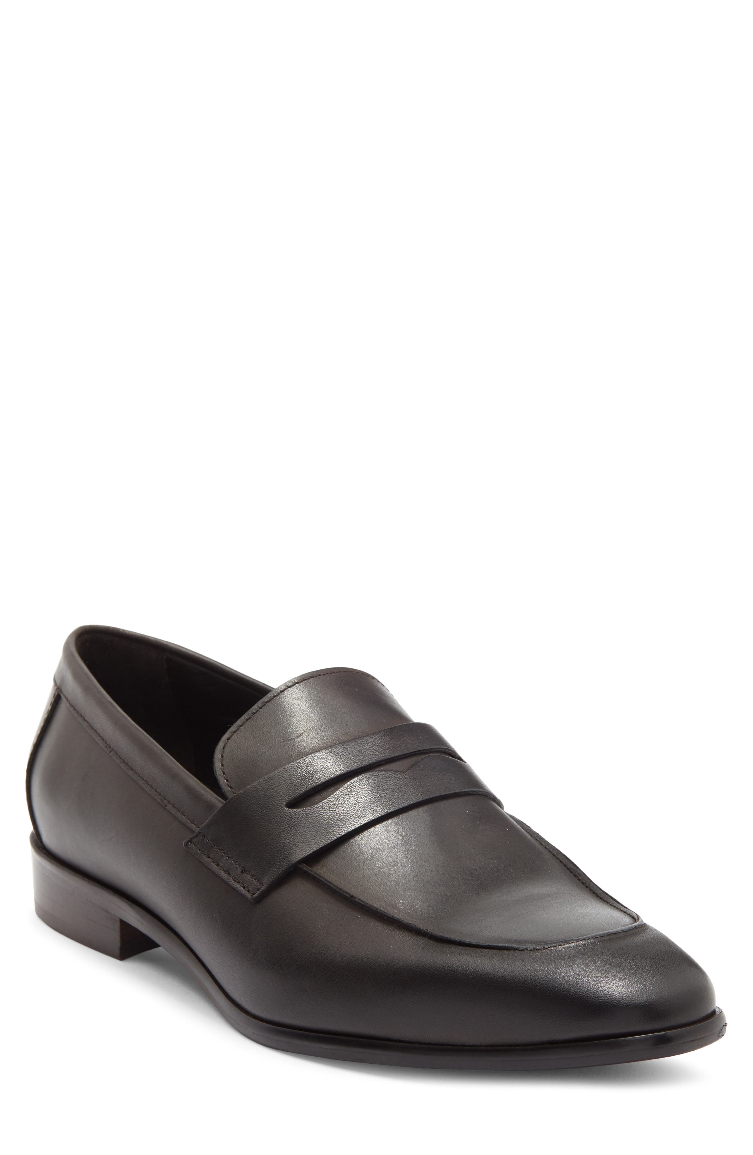 TO BOOT NEW YORK Maestro Penny Loafer, Main, color, Vitello Tmoro