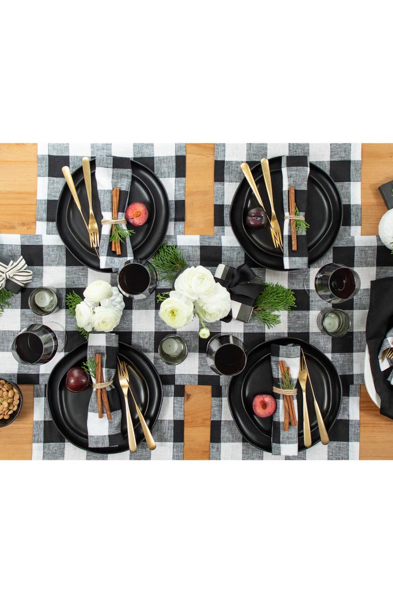 Solino Home Linen Placemats - Buffalo Check, 14" x 19", Alternate, color, 