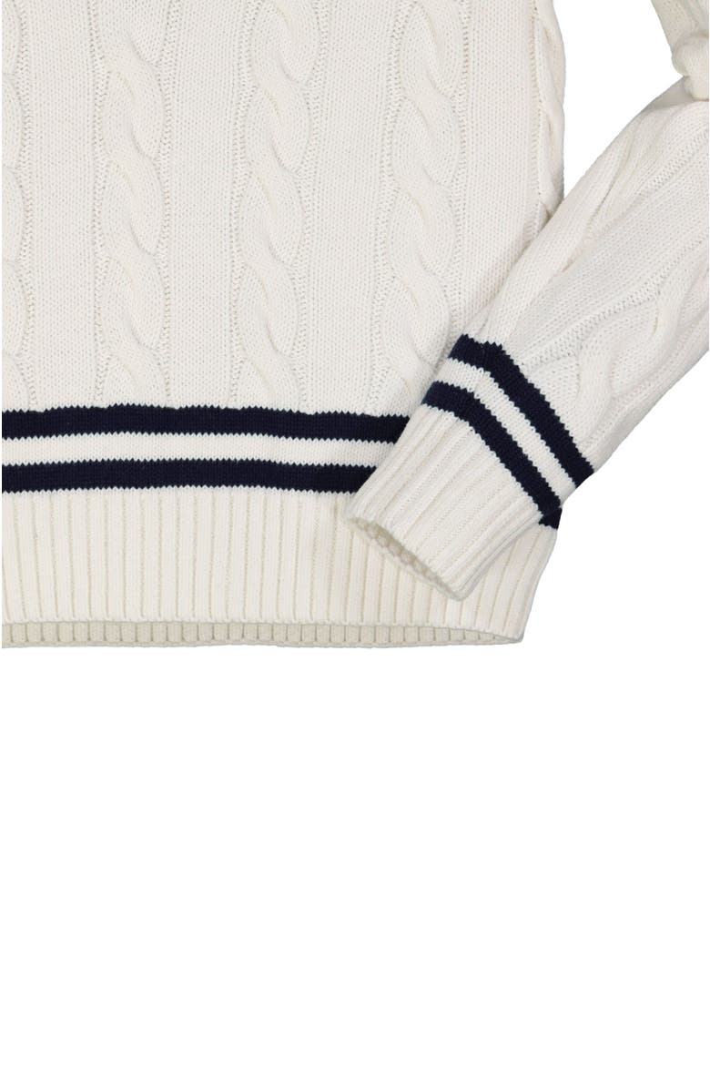 Hope & Henry Women's Organic V-Neck Cricket Sweater, Alternate, color, White