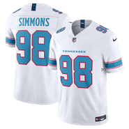 Nike Men's Nike Jeffery Simmons White Tennessee Titans Vapor F.U.S.E. Stitched Limited Jersey