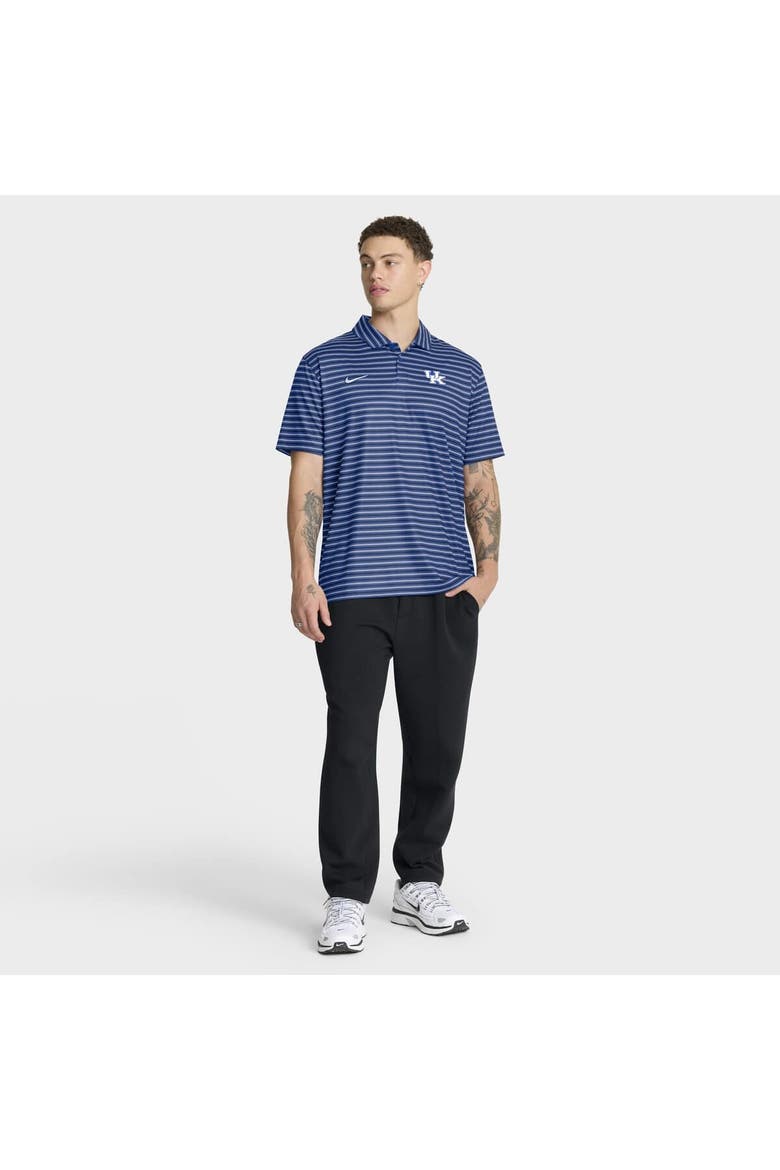 Men's Nike Royal Kentucky Wildcats 2025 Coaches Premium Tour Stripe Dri-FIT Polo, Alternate, color, Royal