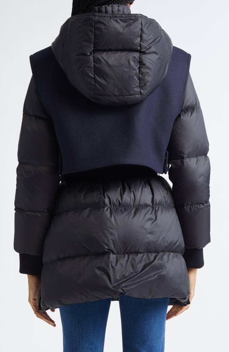 Veronica Beard Jarvis Down Puffer Jacket, Alternate, color, Black