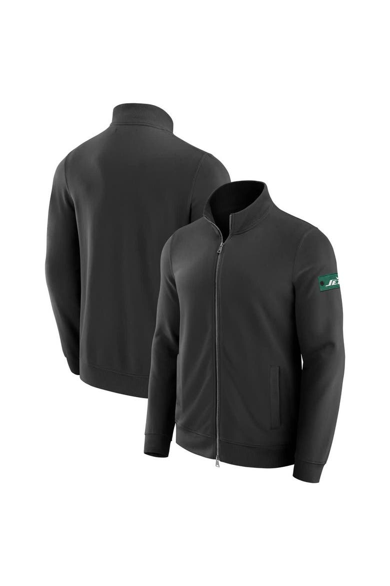 Men's J. Palmer Black New York Jets QB1 Full-Zip Sweatshirt, Main, color, Black