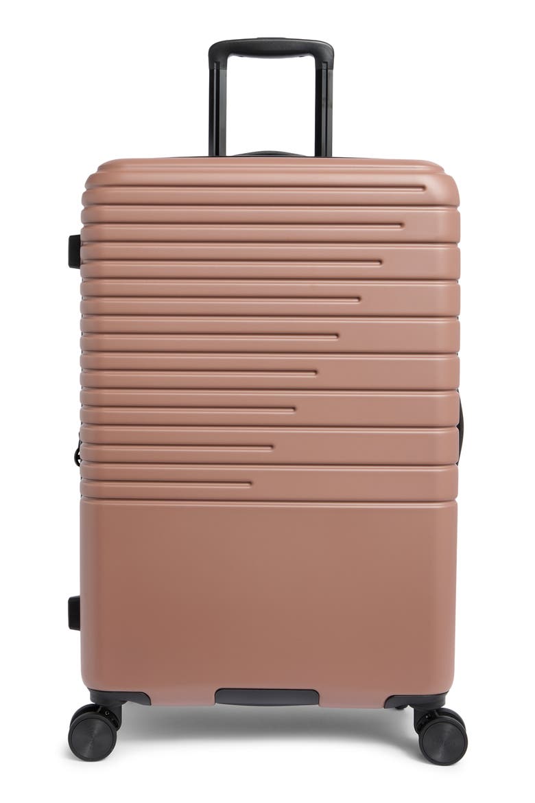 Linley 24-Inch Hardside Spinner Luggage, Main, color, MILK CHOCOLATE