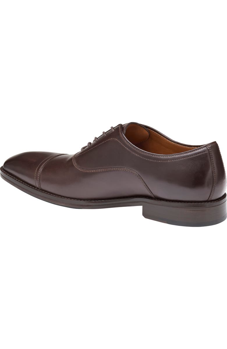 Johnston & Murphy Sullivan Cap Toe Oxford, Alternate, color, Espresso Italian Calfskin
