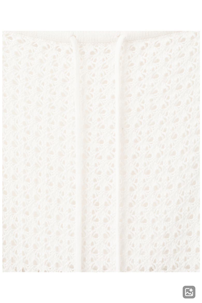 Kids' Cotton Pointelle Knit Maxi Skirt, Alternate, color, WHITE