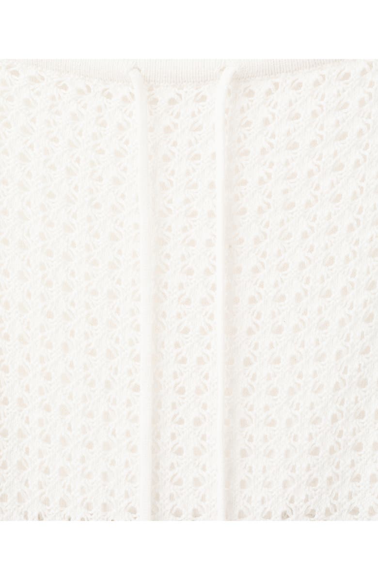 MANGO TEEN Cotton Open Stitch Knit Maxi Skirt, Alternate, color, White