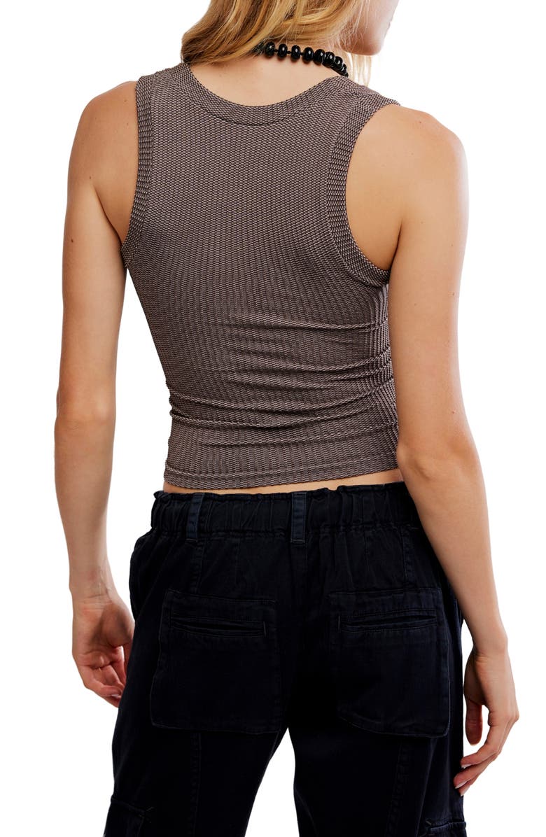 Free People Clean Slate Crop Tank, Alternate, color, French Chocolate