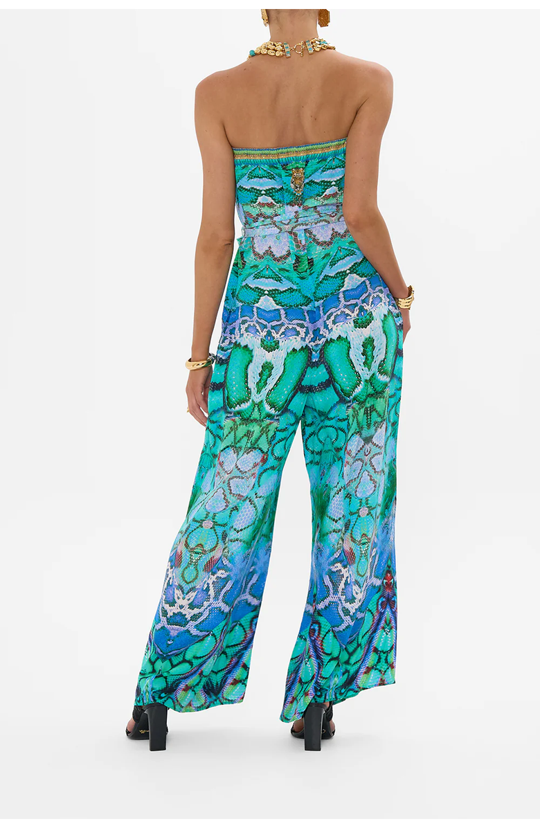 Camilla TIE WAIST STRAPLESS JUMPSUIT LAND OF WONDER, Alternate, color, 