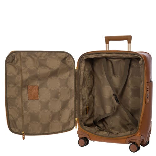 Bric's Life Pelle 21" Carry-on Spinner In Brown